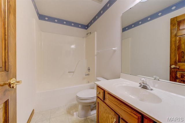 3004 Oakmont Ct Unit 15C, Saint Charles, MO 63301 - full bath with vanity, bathtub / shower combination, and tile patterned floors