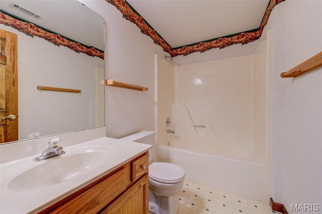 3004 Oakmont Ct Unit 15C, Saint Charles, MO 63301 - bathroom with vanity, shower / washtub combination, and tile patterned floors