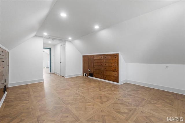 5660 Oleatha Ave, Saint Louis, MO 63139 - additional living space with vaulted ceiling and recessed lighting
