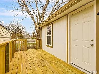1412 N Olive St, Mexico, MO 65265 - view of wooden deck