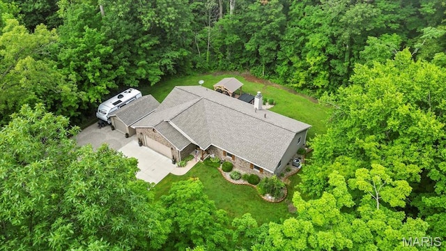 13345 Iberg Rd, Highland, IL 62249 - view from above of property