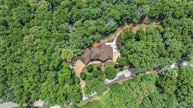 3516 Hawthorne Ridge Dr, Eureka, MO 63025 - view of property location featuring a heavily wooded area