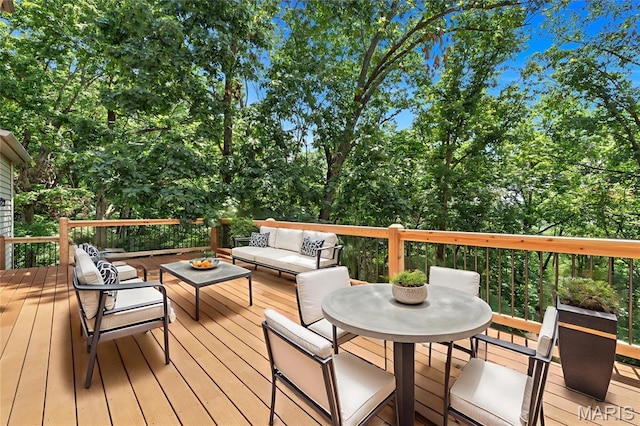 3516 Hawthorne Ridge Dr, Eureka, MO 63025 - wooden deck with outdoor lounge area