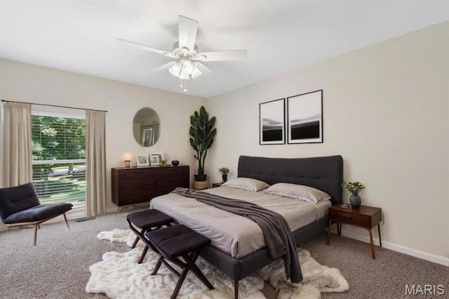 3516 Hawthorne Ridge Dr, Eureka, MO 63025 - carpeted bedroom with a ceiling fan and baseboards