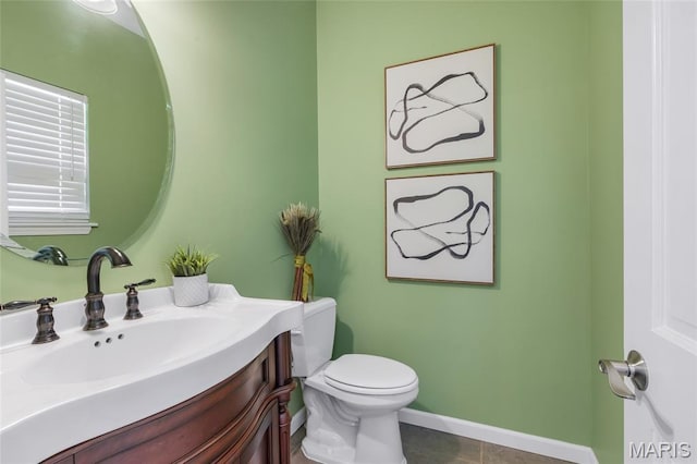 3516 Hawthorne Ridge Dr, Eureka, MO 63025 - half bathroom with vanity and tile patterned floors