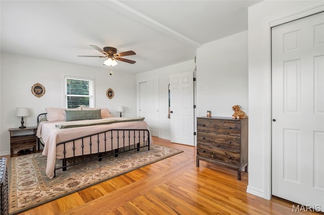 5701 State Road P, De Soto, MO 63020 - bedroom featuring light wood finished floors and a ceiling fan