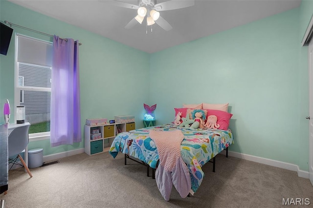 234 Lonepine Dr, Wentzville, MO 63385 - bedroom featuring carpet floors and a ceiling fan