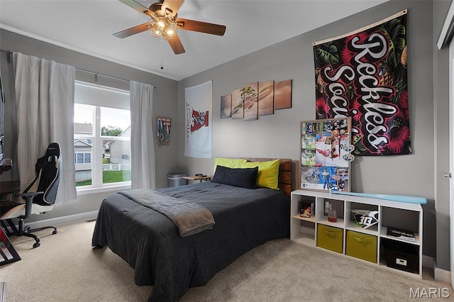 234 Lonepine Dr, Wentzville, MO 63385 - carpeted bedroom featuring baseboards and a ceiling fan