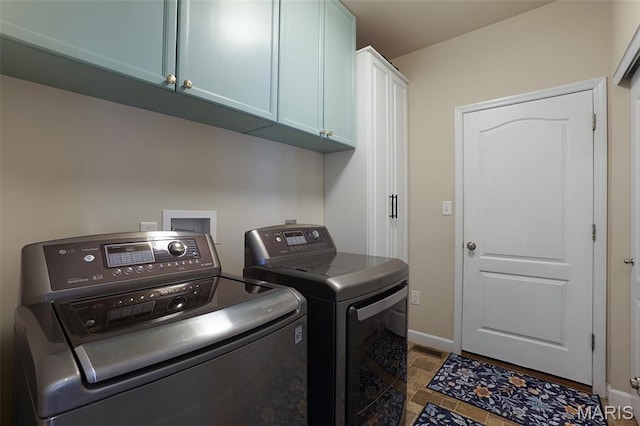 234 Lonepine Dr, Wentzville, MO 63385 - washroom with cabinet space and washer and clothes dryer