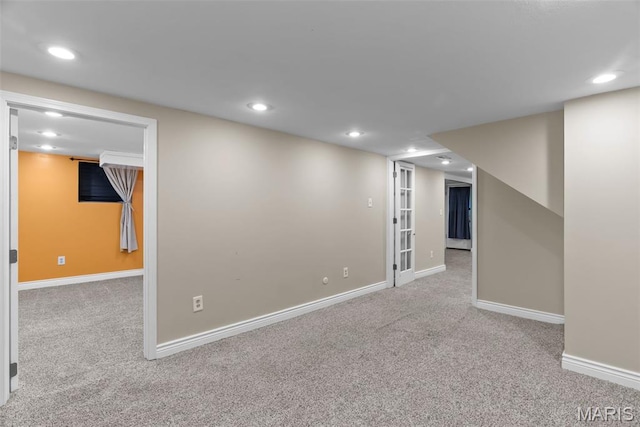 5524 Devonshire Ave, Saint Louis, MO 63109 - finished below grade area featuring carpet and recessed lighting