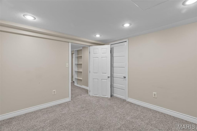 5524 Devonshire Ave, Saint Louis, MO 63109 - finished basement with recessed lighting and carpet