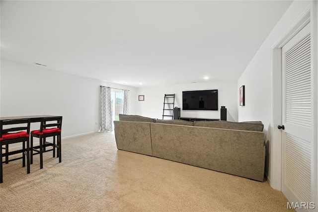 213 Dell View Dr, Arnold, MO 63010 - carpeted living room featuring recessed lighting