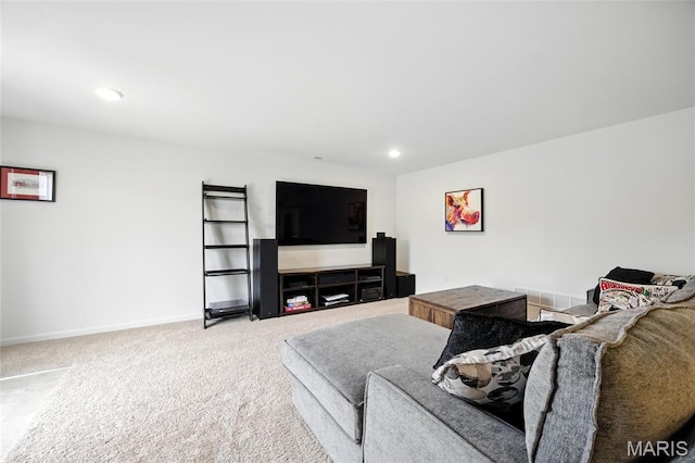 213 Dell View Dr, Arnold, MO 63010 - living area with carpet and recessed lighting