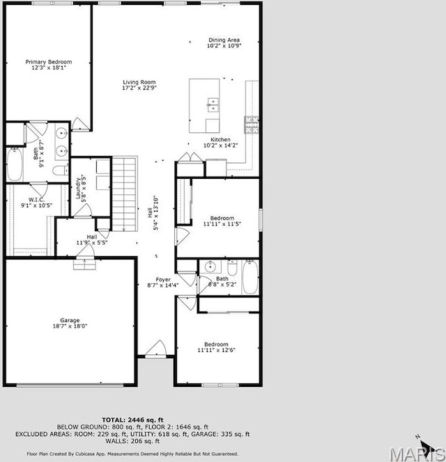 213 Dell View Dr, Arnold, MO 63010 - view of floor plan / room layout