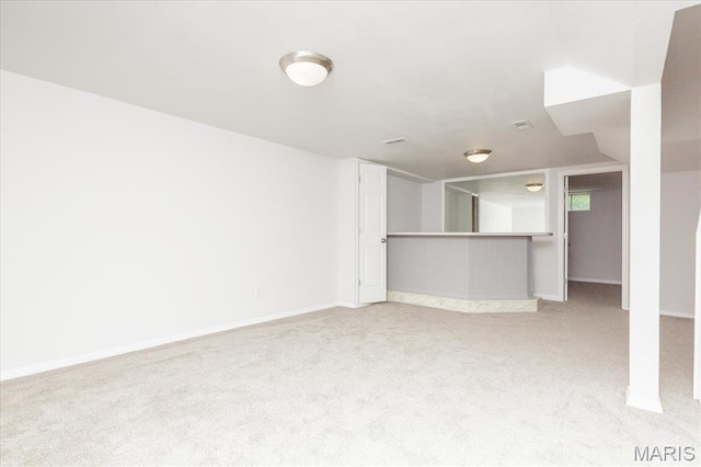 1655 Oakwood Dr, Ofallon, MO 63366 - below grade area with carpet floors and baseboards
