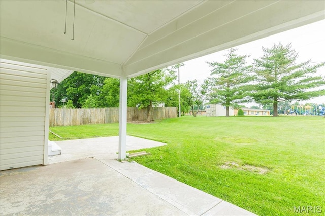 1655 Oakwood Dr, Ofallon, MO 63366 - view of yard with a patio