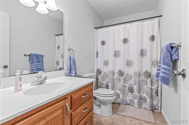 1531 Charmaine Dr, Bonne Terre, MO 63628 - bathroom featuring vanity and a textured ceiling