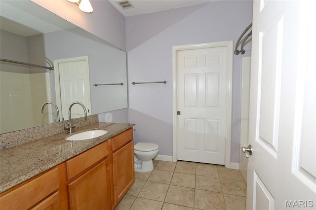 2636 S Mcknight Rd, Rock Hill, MO 63124 - bathroom featuring vanity, tile patterned flooring, and a shower