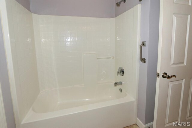 2636 S Mcknight Rd, Rock Hill, MO 63124 - full bath with  shower combination and baseboards