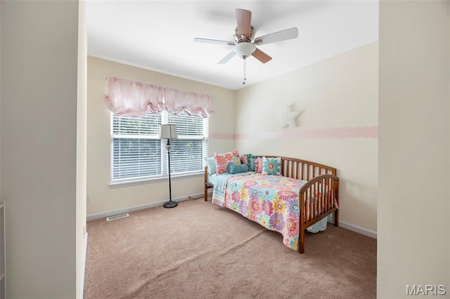 5 Hickory Glen Ct, Lake St Louis, MO 63367 - carpeted bedroom featuring baseboards and ceiling fan