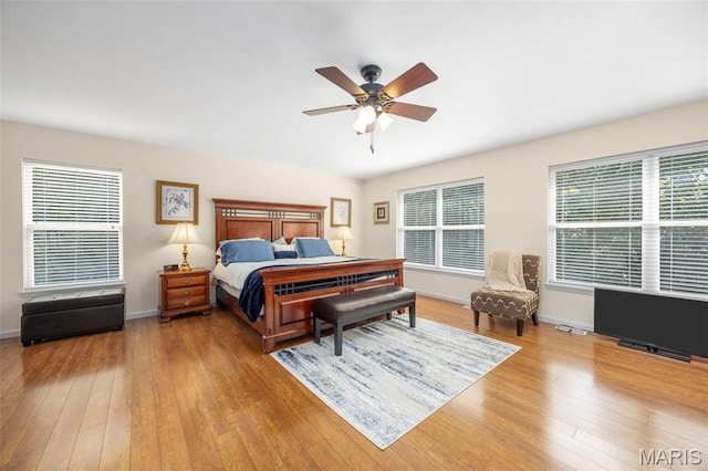 5 Hickory Glen Ct, Lake St Louis, MO 63367 - bedroom featuring hardwood / wood-style flooring and ceiling fan