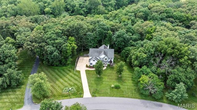 5 Hickory Glen Ct, Lake St Louis, MO 63367 - view of property location featuring a heavily wooded area
