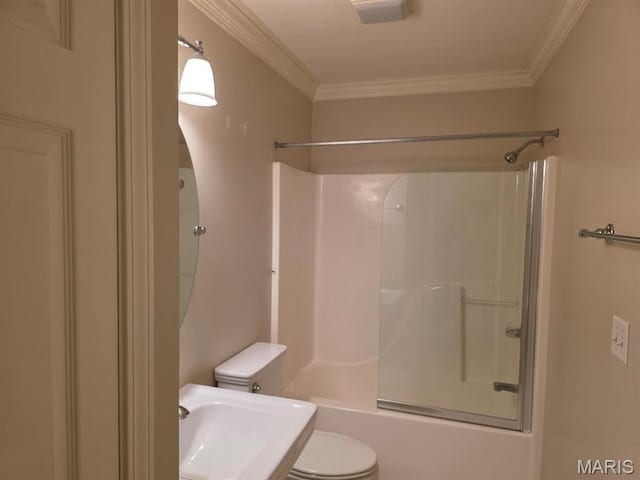 302 Lorean St, Troy, IL 62294 - full bath featuring ornamental molding and bathing tub / shower combination