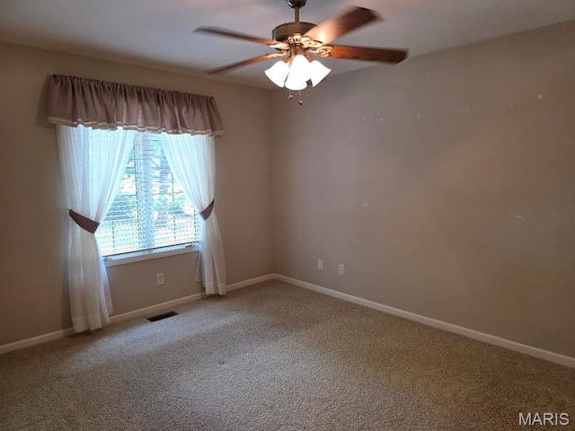 302 Lorean St, Troy, IL 62294 - empty room with carpet floors and ceiling fan