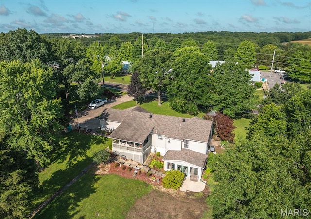 240 N Bernhardt Ave, Gerald, MO 63037 - view of subject property with a heavily wooded area