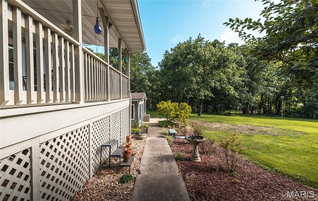 240 N Bernhardt Ave, Gerald, MO 63037 - view of grassy yard with view of scattered trees