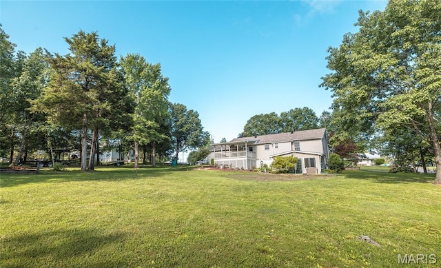 240 N Bernhardt Ave, Gerald, MO 63037 - view of green lawn with stairs