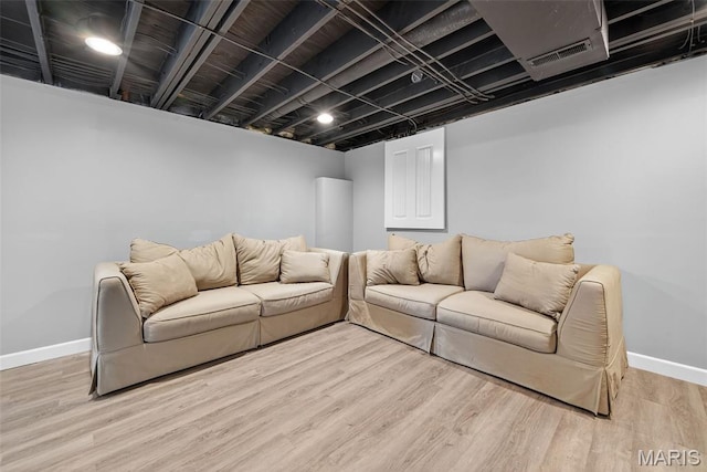 794 Buckboard Ln, Fenton, MO 63026 - living room with baseboards and light wood-type flooring