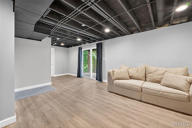 794 Buckboard Ln, Fenton, MO 63026 - living room with baseboards and wood finished floors
