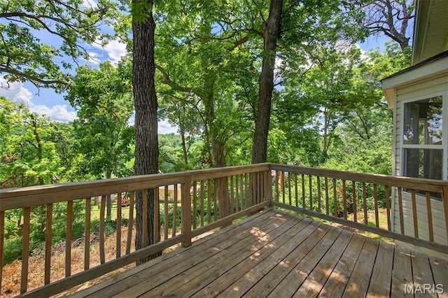 794 Buckboard Ln, Fenton, MO 63026 - view of wooden deck