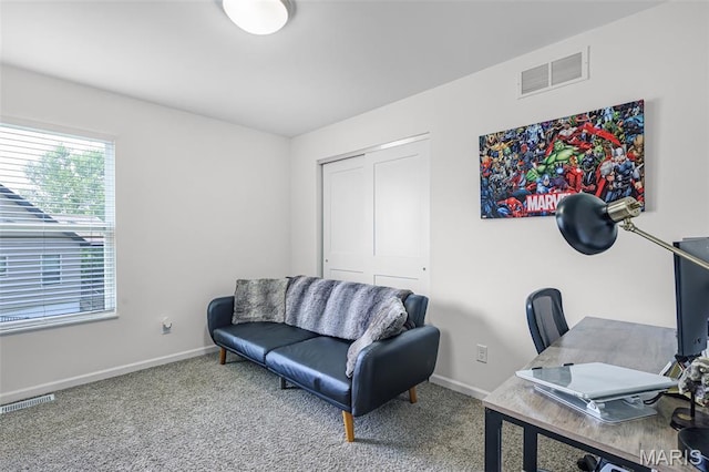 1007 Crows Nest Ct, Caseyville, IL 62232 - office area featuring carpet floors