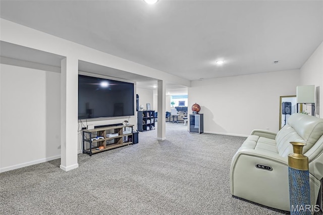 1007 Crows Nest Ct, Caseyville, IL 62232 - carpeted living room with baseboards