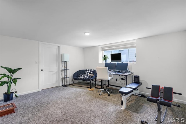 1007 Crows Nest Ct, Caseyville, IL 62232 - carpeted office space with baseboards