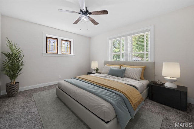 8260 Glen Echo Dr, Bel-Nor, MO 63121 - bedroom with carpet flooring and ceiling fan
