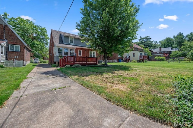 8260 Glen Echo Dr, Bel-Nor, MO 63121 - view of front of house with a deck