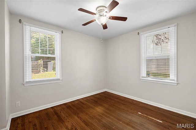 6915 Wise Ave, Saint Louis, MO 63139 - empty room featuring wood finished floors and a ceiling fan