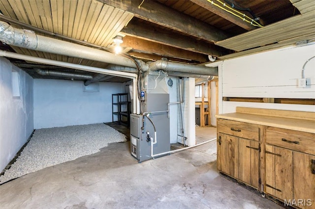 229 Broadway Ave, Crystal City, MO 63019 - unfinished below grade area featuring heating unit