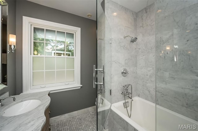 444 Algonquin Pl, Webster Groves, MO 63119 - bathroom featuring vanity and tub / shower combination