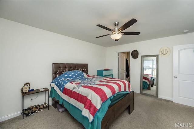 229 Essex Ct, Wright City, MO 63390 - bedroom with carpet floors and ceiling fan