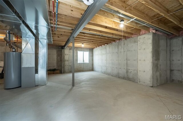 229 Essex Ct, Wright City, MO 63390 - basement featuring water heater and heating unit