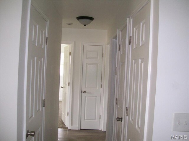 243 Jones St, Sullivan, MO 63080 - corridor featuring dark wood-style flooring