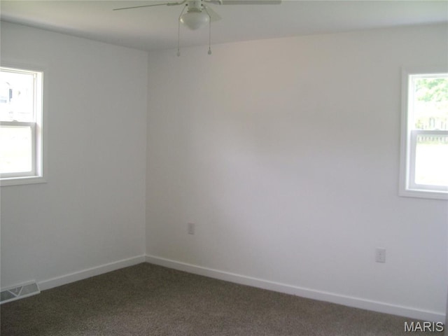 243 Jones St, Sullivan, MO 63080 - carpeted spare room featuring ceiling fan and baseboards