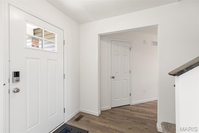347 Heather Mill Dr, Wentzville, MO 63385 - entrance foyer with wood finished floors and baseboards