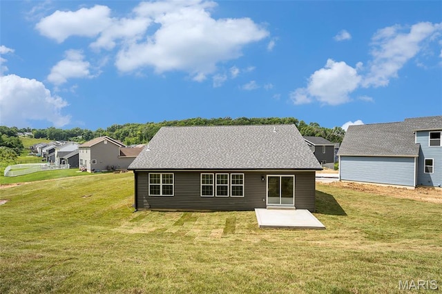 684 Fox Creek Dr, Fenton, MO 63026 - rear view of property with a patio area and a yard