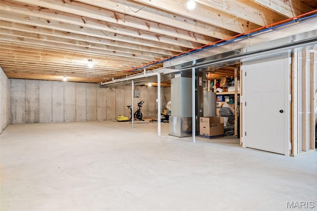 10523 Village Ln, Foristell, MO 63348 - unfinished below grade area with heating unit