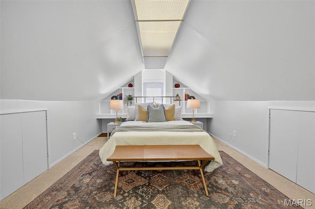 5021 Hi View Ave, Shrewsbury, MO 63119 - bedroom with lofted ceiling and carpet